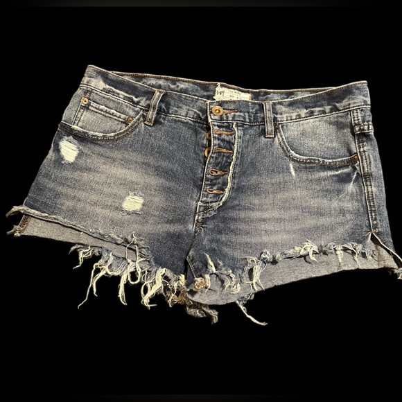 Free People Denim Shorts - Picture 1 of 2
